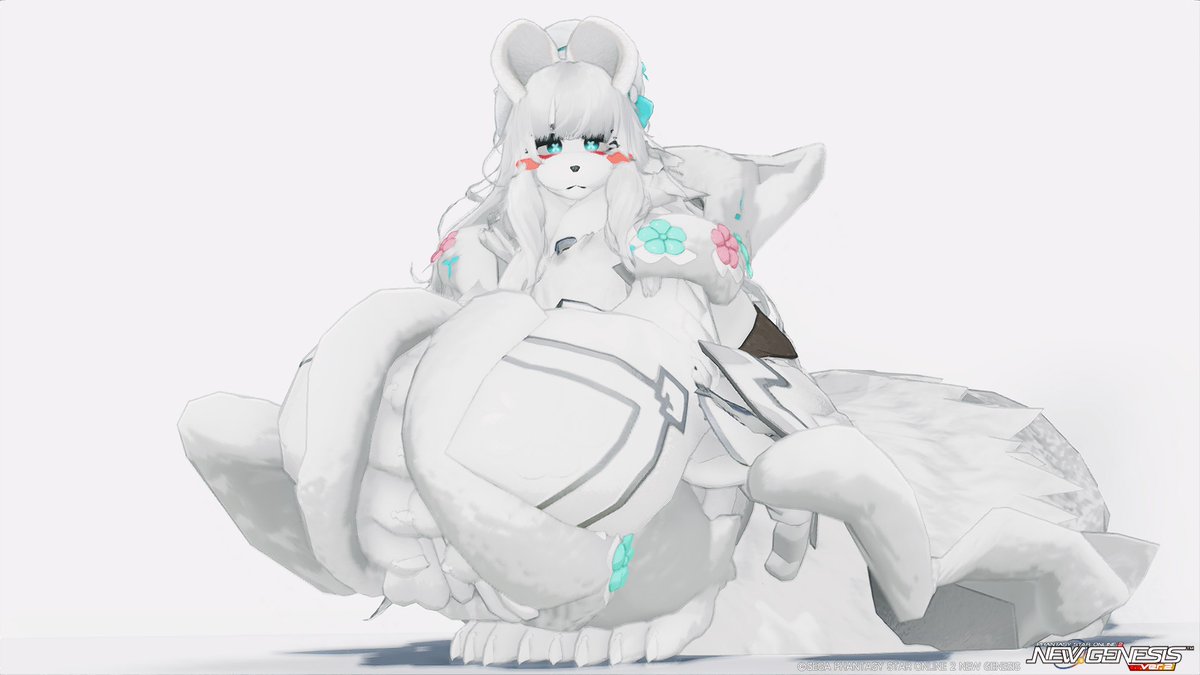 SWBM2700's tweet photo. モフモフでか���かシロクマちゃん
#PSO2NGS_SS 
#PSO2獣人SS部 
#メンテの日じゃないけどssを貼る https://t.co/eXCHmnfdnk