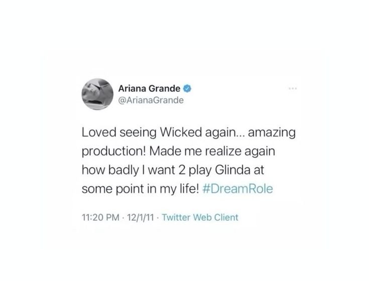 babyeternally's tweet photo. no one can convince me ariana wasn't meant to be glinda because she LITERALLY met jeff goldblum (the wizard) and the first glinda (kristen chenoweth) when was a child.

she attended the 2020 grammys wearing green while cynthia wore pink (they weren't friends at the time)

she also wanted to play glinda since childhood, it was her dream role