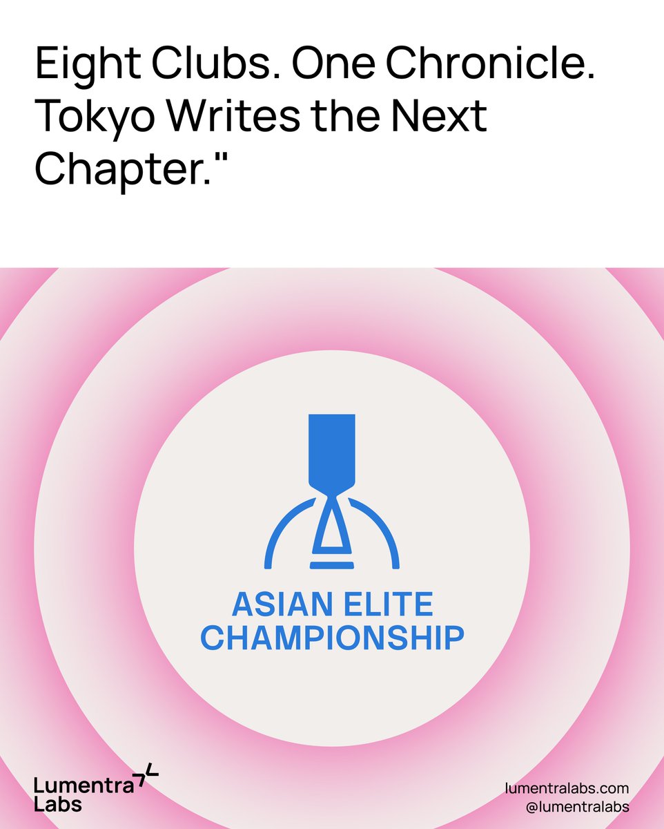 Lumentralabs's tweet photo. Eight clubs. One stage.
Tokyo writes the next chapter. 🇯🇵
A competition needs more than a logo.
It needs an identity people can recognise before the first whistle.
What makes a tournament brand memorable to you?
#SportsDesign #FootballBranding https://t.co/JYNhUIsTcy