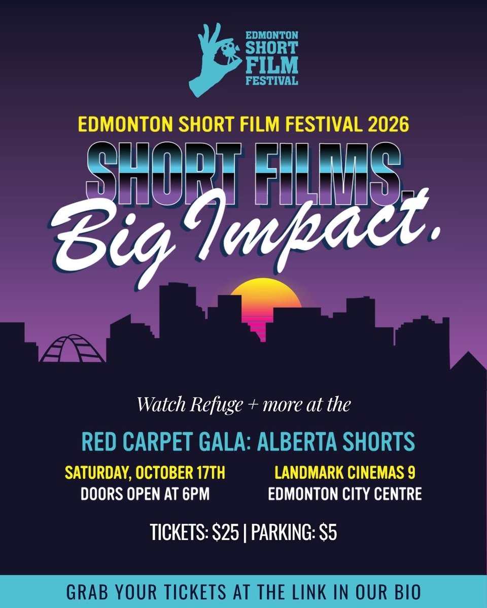 YEGfilmfest's tweet photo. Next up at the ESFF Red Carpet Gala: Refuge.
When an emergency forces June to leave the safe house built by her father, she discovers a sinister truth waiting beyond its walls.
Suspense/Horror Get your tickets! https://t.co/u9i57hfrY8

#ESFF2026 #YEGFilm #AlbertaFilm #ShortFilm https://t.co/U15XPGH9ME
