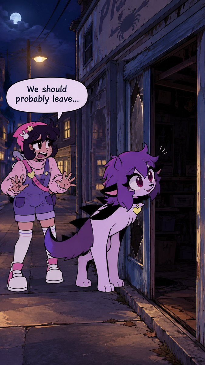 Ambercole342's tweet photo. Rue: We should probably leave…
Kira: already investigating
Yeah… they’re definitely not leaving.
#FarFetched #Rue #Kira #FarFetchedFanArt #IndieAnimation https://t.co/wndJNn5NeB