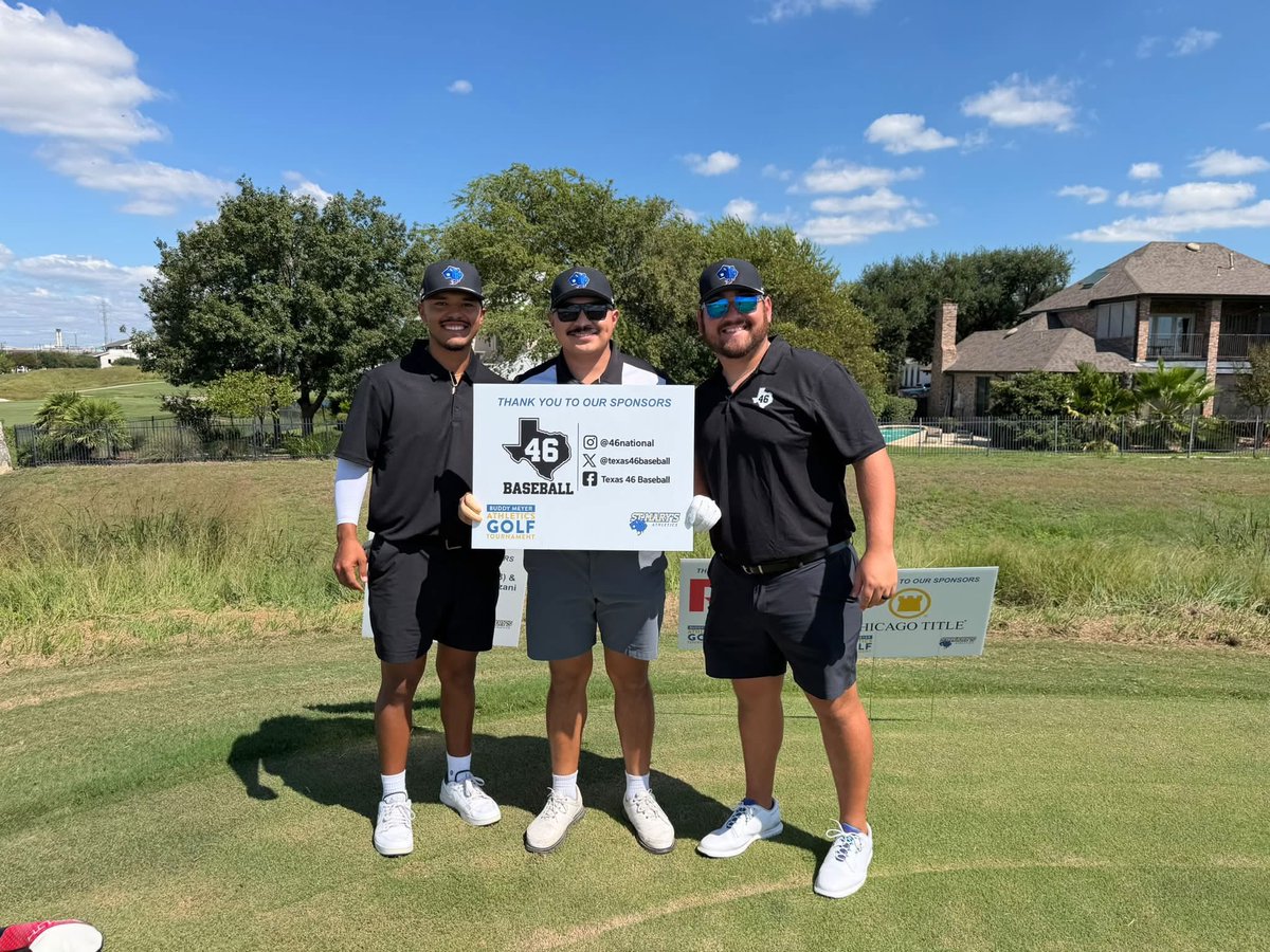 Texas46Baseball's tweet photo. Thank you to @StMarysU for having us at the annual Buddy Meyer Athletics Golf Tournament ⛳️ 

#46 https://t.co/OGLETzWZU1