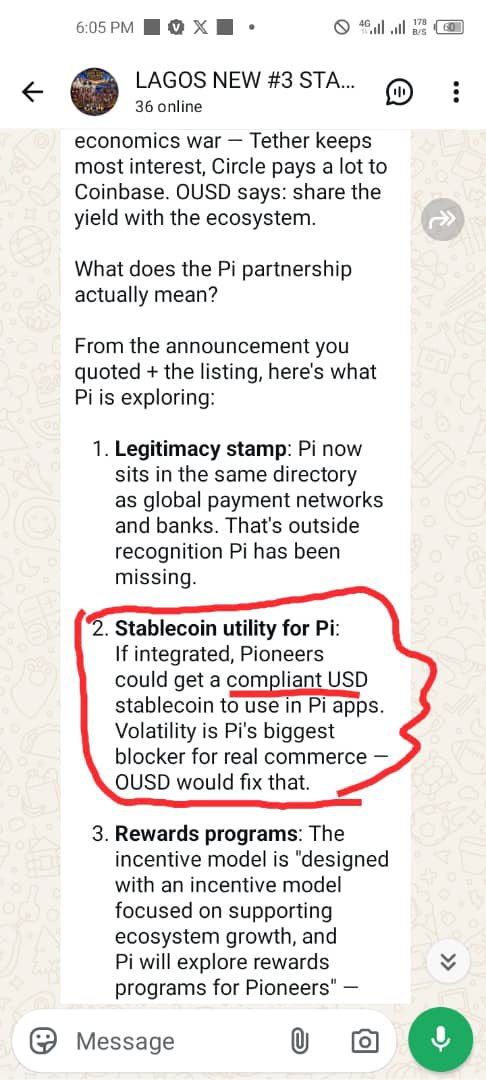 sundaypeter8110's tweet photo. ✓Pi CT will not Block anybody's Acct for violation, the *Law/Regulations* will
✓Pi CT will not stop anybody frm spending Pi that has gone to the Exchange, the *Law/Regulations* will
✓US Dollar is US Dollar anywhere u go in the World🌎 but pegging is not...if u don't know  u don't know
✓The system Algorithm eg SDK will *only Accept* Pi pegged with OUSD to pass swapping...if u don't know  u don't know
✓ *Any Pi that ever Moved frm the Mainnet Wallet to the Exchange, either it stays on the Exchange or comes back to Mainnet Wallet will forever be Marked with the color of USDT, but any Pi that NEVER LEFT the Mainnet Wallet to the Exchange will forever be Marked with the color of OUSD...if u don't know u don't know* 
✓Pi *"was"* pegged with USDT  without the knowledge of the CoreTeam
✓Pi *"is now"* pegged with OUSD with the knowledge of the CoreTeam