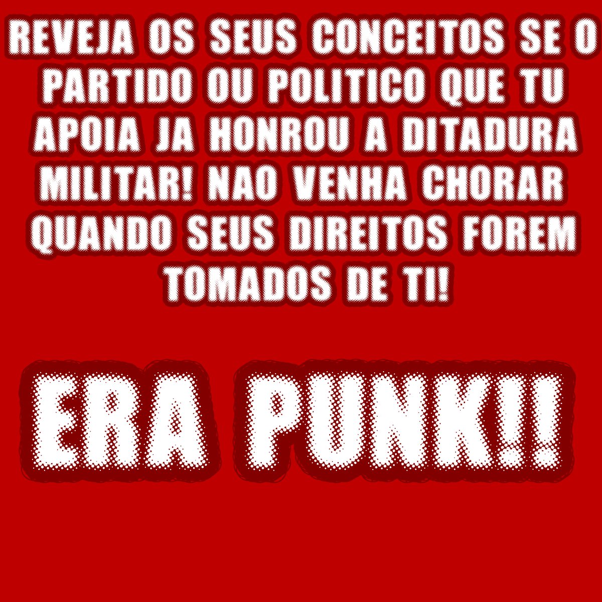 alli_clown's tweet photo. ESCOLHE UM LADO, SEU BABACA!!! #Erapunk #anarquia #politica #Eleicões2026 https://t.co/r0OAscjZNG