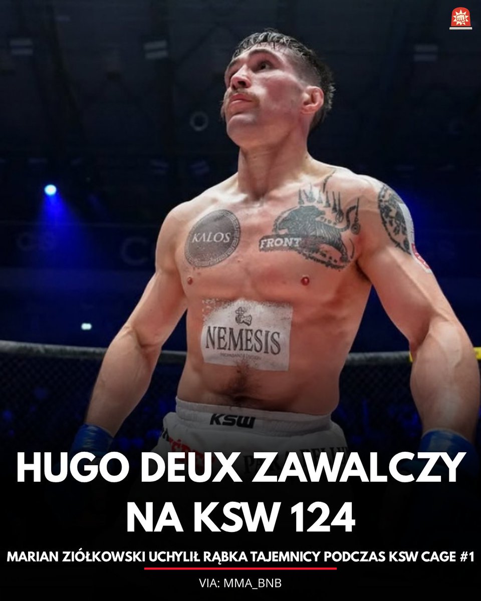 FightAlert_'s tweet photo. Według informacji ujawnionych przez Mariana Ziółkowskiego na kanale @mma_bnb Hugo Deux 🇫🇷 wystąpi na grudniowej gali KSW 124 w Gliwicach. Francuz zajmuje 10 pozycję w rankingu dywizji lekkiej i jest obecnie na fali 4 zwycięstw z rzędu.
@hugonemesisdeux #KSW124 https://t.co/HcVg6Dx5aN