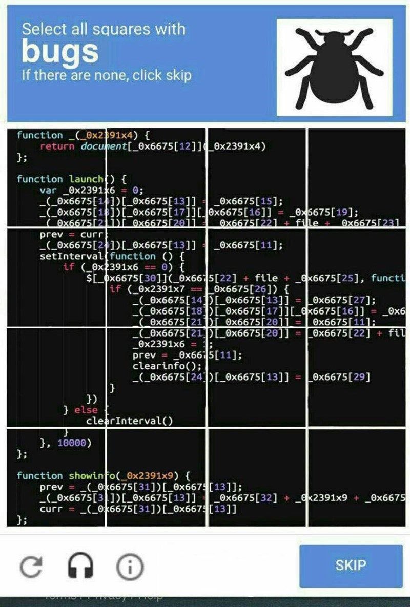 solminingpunk's tweet photo. What the captcha https://t.co/E7N3zrcGPu