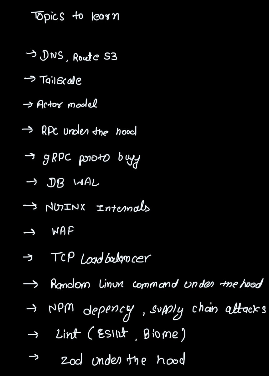 ramxcodes's tweet photo. Random topics to learn if you love engineering. https://t.co/MR3LOUn7CQ