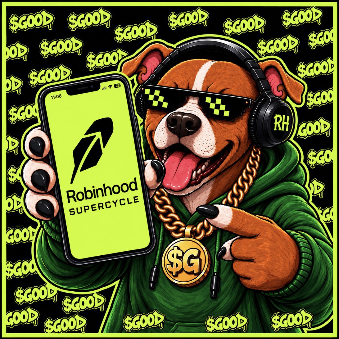 WilliamPordobel's tweet photo. @RobinhoodCrypto It’s time for the HOOD to dominate with the first ever ROBINHOOD Supercycle!!!

GOOD time to be on Robinhood! https://t.co/rOjYJECps8