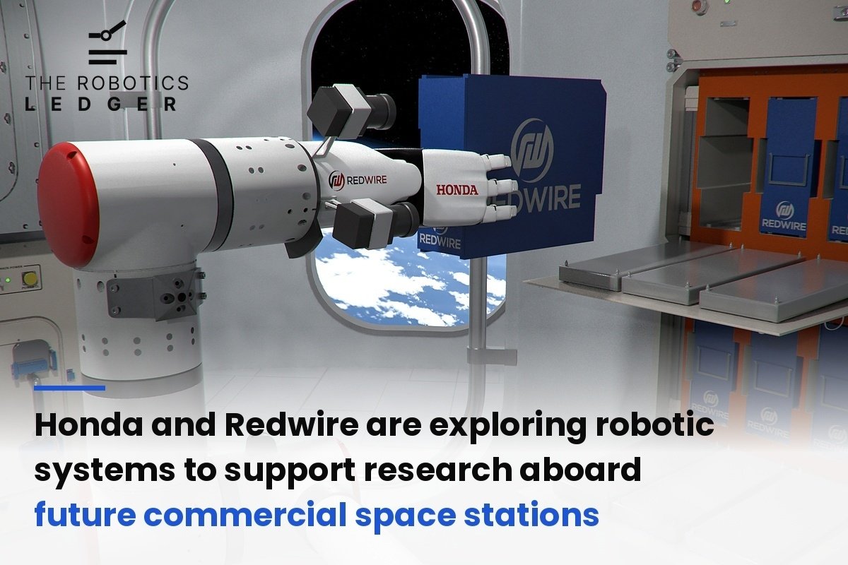 RoboticsLedger's tweet photo. Could robots handle lab work in future space stations? @Honda and @Redwire announced on 1 October 2026 a concept combining Honda’s robotic hand with Redwire’s STAARK arm to handle research experiments in space. The system is still under development. https://t.co/f6ylPouVgZ