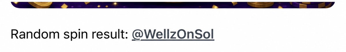 harriwagersmore's tweet photo. @WellzOnSol Well Done you’re the Winner!!
 Drop your RB username https://t.co/9TALlua3pB
