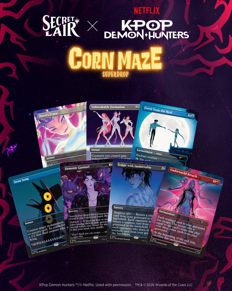 VentajaAsim's tweet photo. Para los que me seguís de nuevas: Secret Lair ha sido una de mis mejores fuentes de flips en Magic.

Mi estrategia es simple: buscar drops con mucho upside y downside limitado.

El 12 de octubre sale Secret Lair × KPop Demon Hunters.

IP gigantesca, stock limitado y secuela confirmada.

¿Puede no hacer x2? Sí.

Pero viendo mis últimas jugadas, esta es exactamente la clase de apuesta que quiero:

poco que perder, bastante que ganar.

👇 Mis resultados hasta ahora.