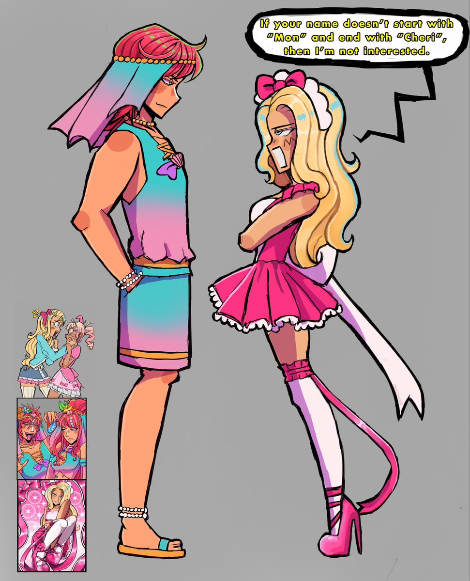 DoubleHalos's tweet photo. Art Dump Doodles: all full body practice and or learning to draw male characters.

- Zed and Ashe doodle
- Winter Guardians doodle (One more faithful to OG &amp; One more humanoid)
- Dear Dollie and Summer Fantasy doodle
- Converting SE/DV art into ref sheet

#RoyaleHigh https://t.co/6raKYzucJx