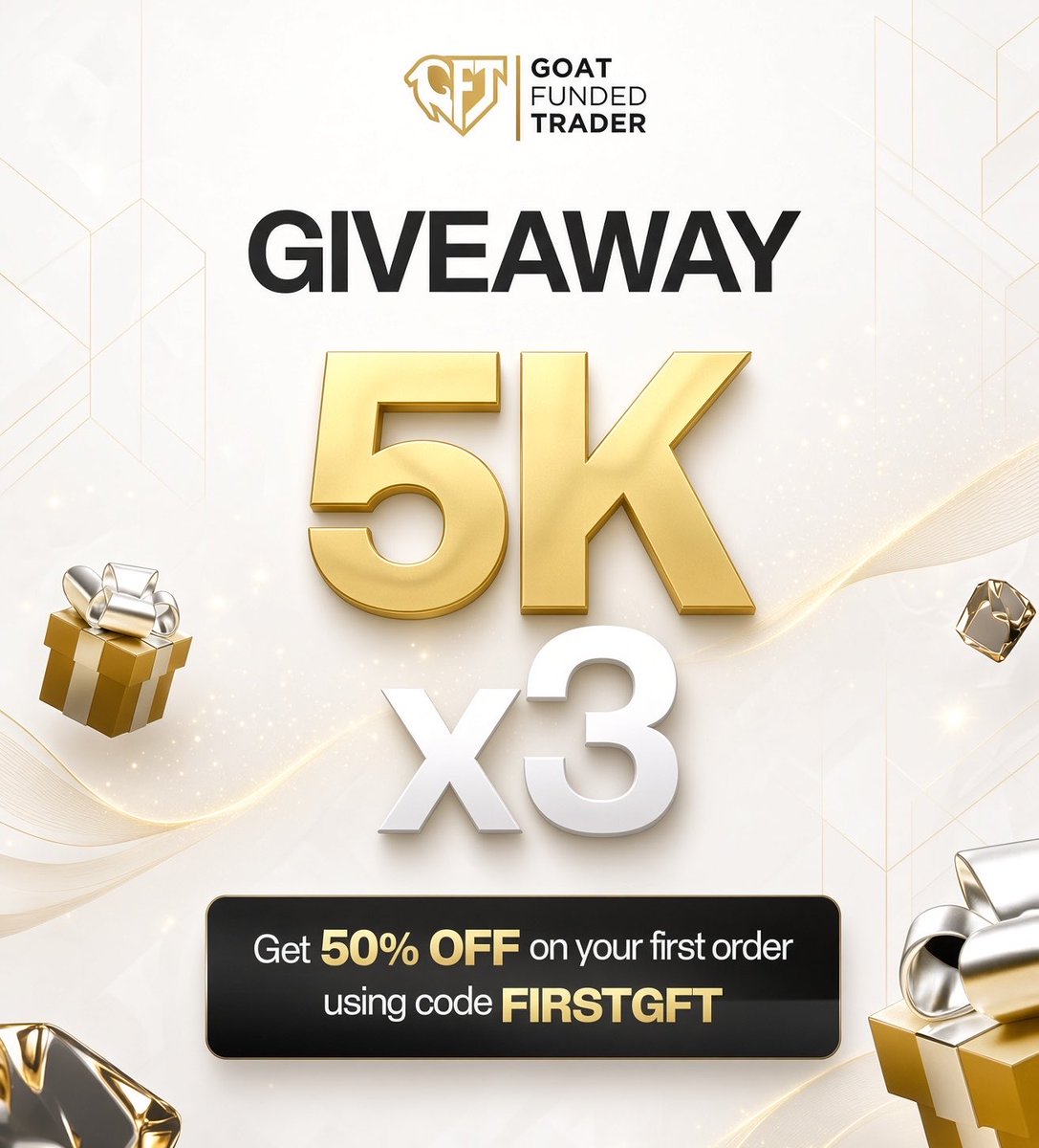 Gilbertn7y's tweet photo. 🚨GIVEAWAY 🚨

3 times $5k accounts totaling to $15k in funding to be given out 3 lucky winners and below is what to do so that you could qualify!

Like
Retweet this post
Make sure you're following me,

@GoatFunded,
@NosaAdrian, 
@EdwardXLreal, 
@imitini, and lastly
Tag 3 friends in the comment section.

Winners will be selected randomly basing on those who followed all the instructions in 48hrs.