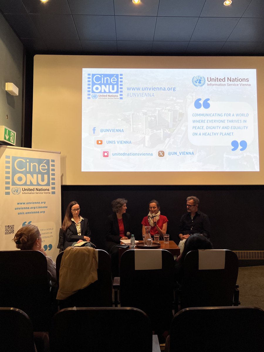 UN_Vienna's tweet photo. Thanks to all who joined tonight's CineONU #Vienna screening of “Name Me Lawand”, together with UNHCR Austria.
A special thank you to our panellists for their views on the importance of a supportive school environment for children with disabilities and refugee backgrounds. https://t.co/QX1EFBB4iL