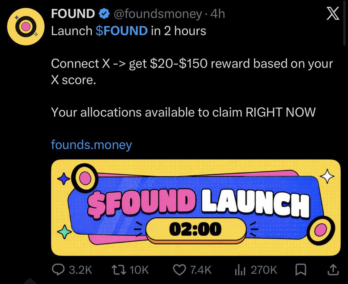 CryptoLakhan's tweet photo. 💰 $40 Free Claim - Instant Withdrawal Available? - New Project 🎁

Another project is here offering $20–$150 rewards based on your X score, and it also shows an instant withdrawal option.

🔹 Process:

- Connect your X account.
- Check your allocation.
- If you receive an allocation, you can try to claim and withdraw it instantly.

One of my subscribers recommended this project, so I checked it myself.😅

⚠️ 99.99% Scam Possible!

I received a $40 Dollar, and I can see the option to claim and withdraw it instantly.

But when I tried to claim the $40, it asked me to pay a fee first. 🚨

This is a major red flag. I don’t know whether the withdrawal will actually work or not, so I’m not paying the fee or taking the risk.

The crypto market is already in very bad condition, and because of this, we’re seeing many scam projects. We’ve seen similar cases like Revenue and DB.

👇 Comment below: Have you used this project? If yes, did you successfully withdraw?

Withdrawal available 💰 But Need Fees then 100% Scam

For now, I recommend my community stay away from this project.

If this turns out to be real, I’ll update you immediately.