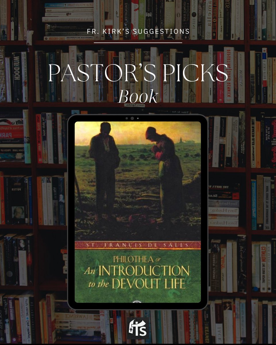 FrSlattery's tweet photo. Today's "Pastor's Picks" is a book suggestion -"Introduction to the Devout Life" by St. Francis de Sales
Written for ordinary Christians living in the world, this classic shows that holiness is not reserved for the cloister. De Sales guides readers gently through prayer, virtue, and the little duties of daily life. Ideal for anyone beginning (or renewing) a serious spiritual path without leaving family, work, or parish life.