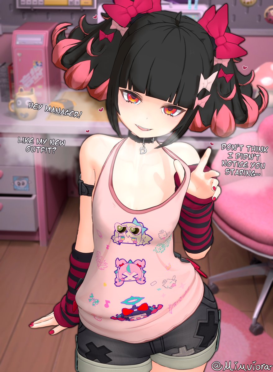 MimUiora's tweet photo. Nangong's new outfit reveal!
～🐙+ Bonus ver. on my P☆treon!

Nangong Yu: @HairyHarzo 
Outfit: @Limited_Swords 
Map: @XiaoLambo 
#ZenlessZoneZero #ZZZero https://t.co/YmpkBrTQNe