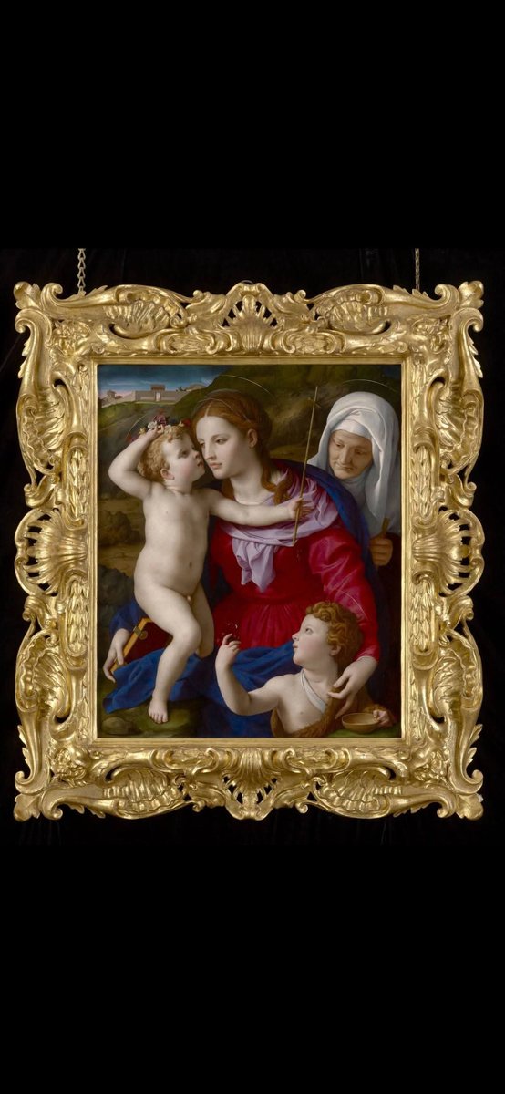 RamellaUgo's tweet photo. Agnolo Bronzino 
Madonna col Bambino San Giovannino e Santa Elisabetta opera più due dettagli vedere singolarmente https://t.co/DagNxvlGts