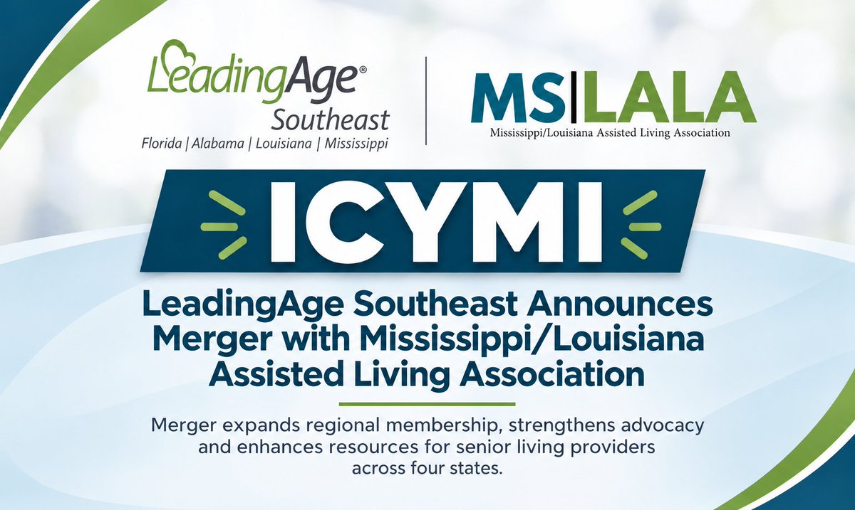 LeadingAgeSE's tweet photo. Read the announcement here: https://t.co/Jw4eDbdG0o

#LeadingAgeSoutheast #SeniorLiving #AssistedLiving #AgingServices #AssociationNews https://t.co/sqy8NHl1nx
