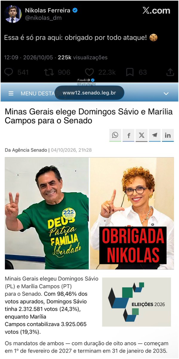 Fa1ryNight's tweet photo. Parabéns, Nikolas.

Torcendo aqui para os seus 3M de votos impedirem a petista de não atuar contra o campo político de Bolsonaro.

Pega de volta o 🍪 
A sua vaidade, prepotência e arrogância agradecem. https://t.co/fviobR8YAy