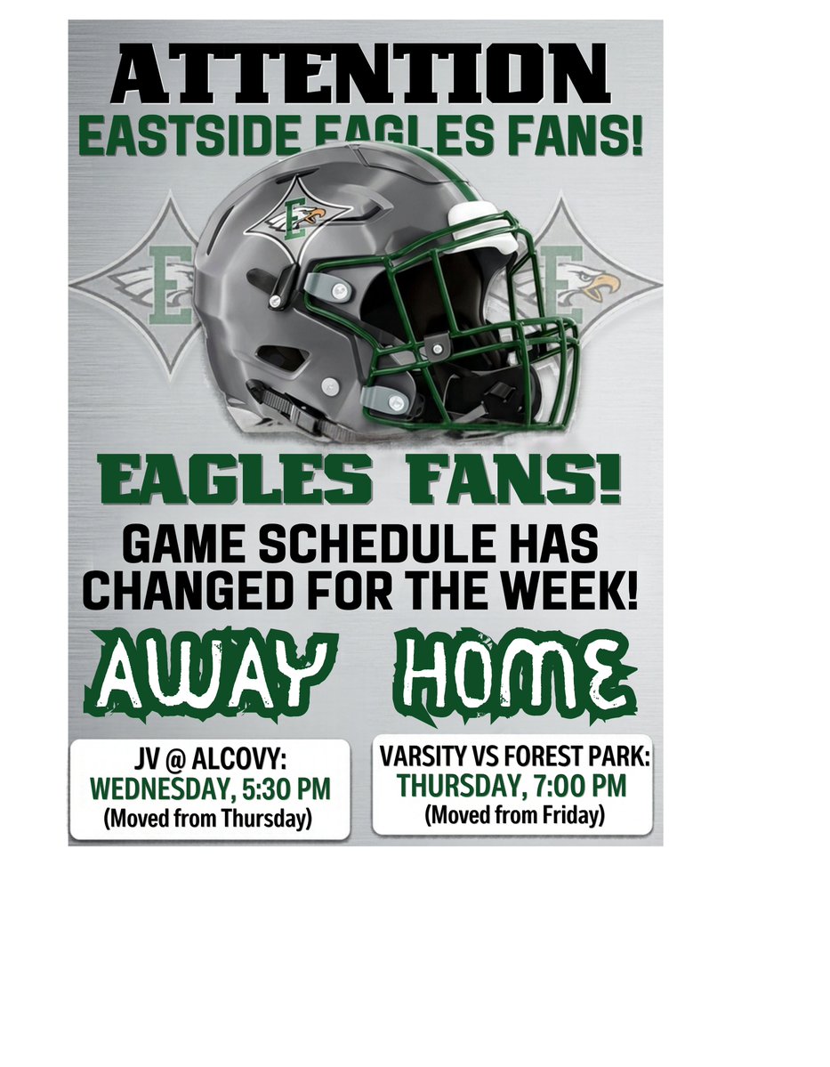 EastsideFB's tweet photo. 🚨🚨🚨 Message!!! Game Change!!! 🚨🚨🚨 https://t.co/k5kW3PN5ky