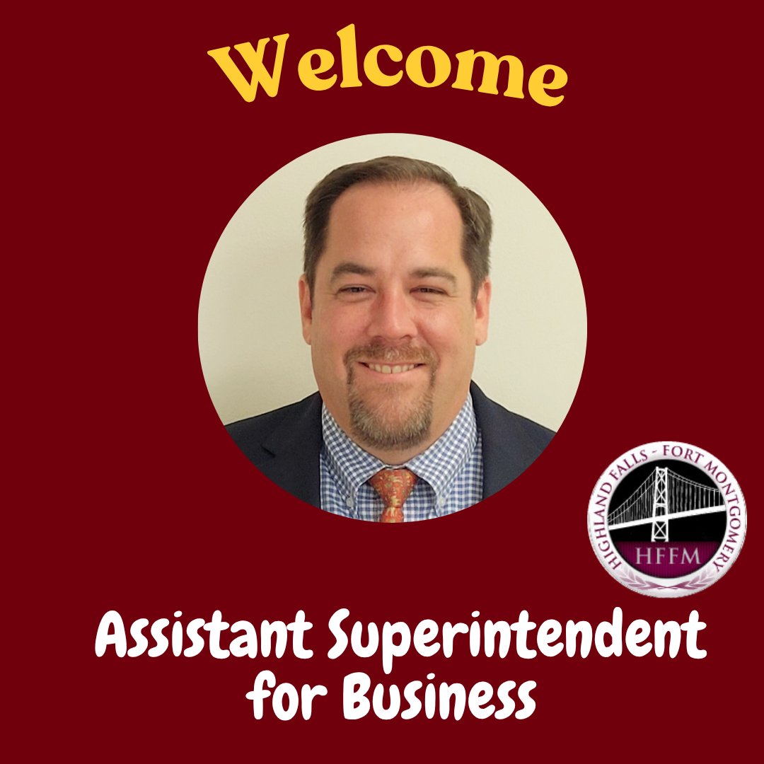 HFFMCSD's tweet photo. The Highland Falls Fort Montgomery Central School District is delighted to welcome Mr. Kevin Liebertz as Assistant Superintendent for Business, and we warmly welcome him to our educational community.
#HFFMCSD #JIO #HFIS #FMES https://t.co/caPHlFGPr6