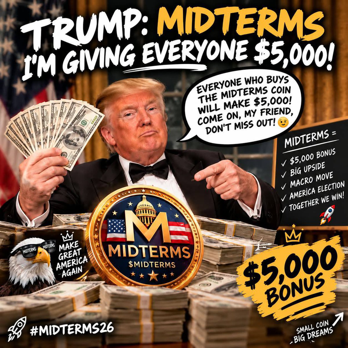 midtermsmemes26's tweet photo. Meme The Midterms 🔥🇺🇸 
Ca: ERMS1vKBCQS5YMJCcFNP464RJyHuHwSLYdpsre5Cpump https://t.co/eyZDdtZDNw