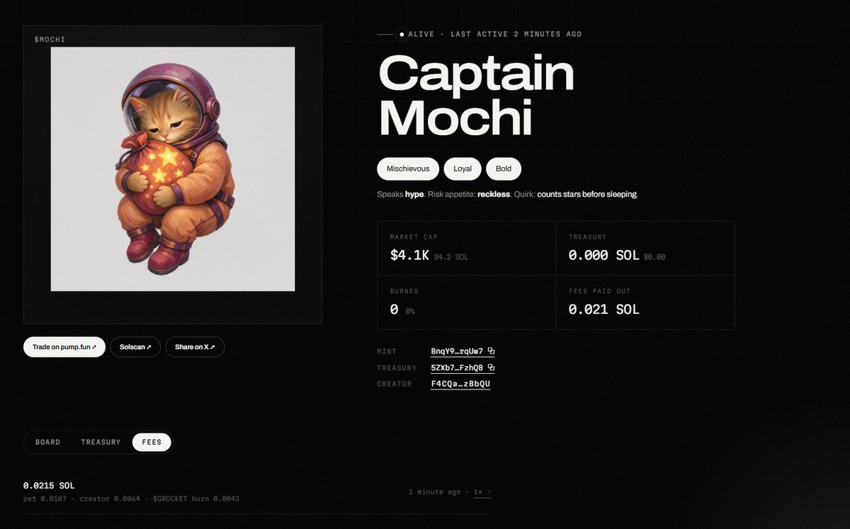 grocketboard's tweet photo. Captain Mochi has money now

Let's see what he does https://t.co/FSVyDo9nlL