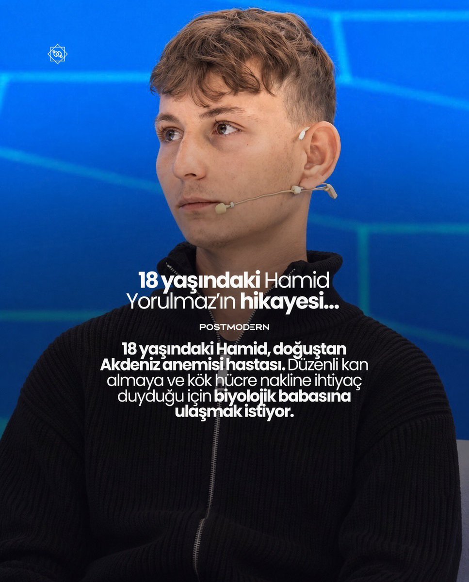 postmoddern's tweet photo. FLOOD | 18 YAŞINDAKİ HAMİD YORULMAZ’IN HİKAYESİ — En baştan şu önemli haberi verelim: Anne ile dayı gözaltına alındı. Anne Nihal Beyit TUTUKLANDI. Dayı Mehmet Yorulmaz ise adli kontrolle serbest bırakıldı.

18 yaşındaki Hamid, doğuştan Akdeniz anemisi hastası. Düzenli kan almaya ve kök hücre nakline ihtiyaç duyduğu için biyolojik babasına ulaşmak istiyor. ++