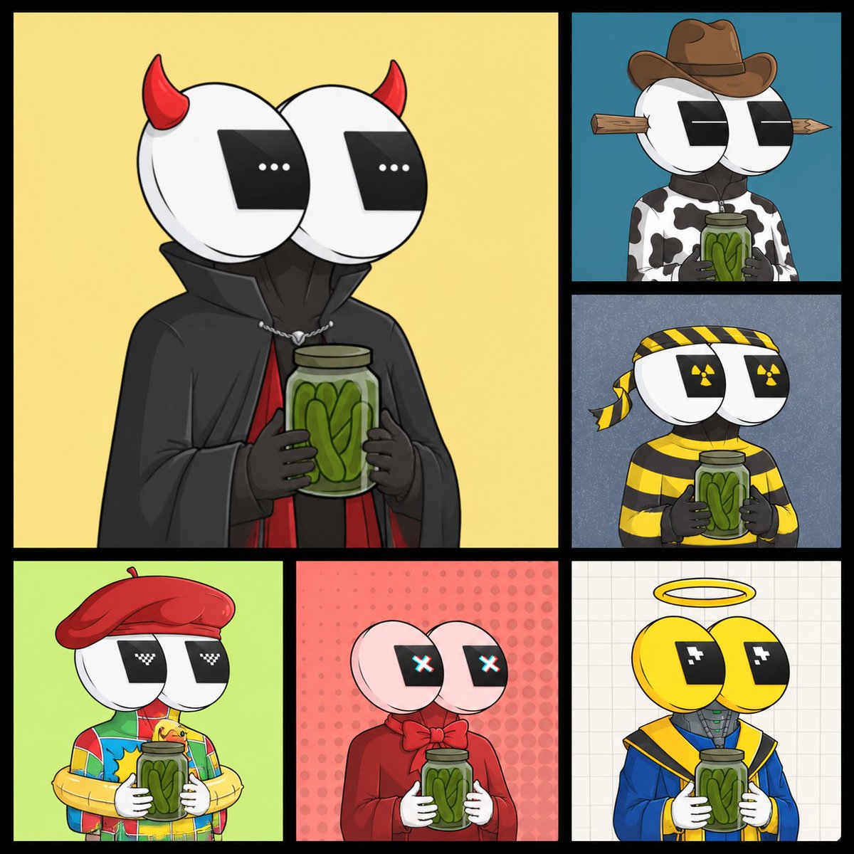 sorenaaro_'s tweet photo. Today I decided to free my mind and stop thinking about pickles for a minute.

Guess what happened?

I realized there’s something else I’m obsessed with about @FomiesNFT.

The Art!

They’re so good I might actually start keeping one in my wallet instead of a pickle.

Never thought I’d say that.