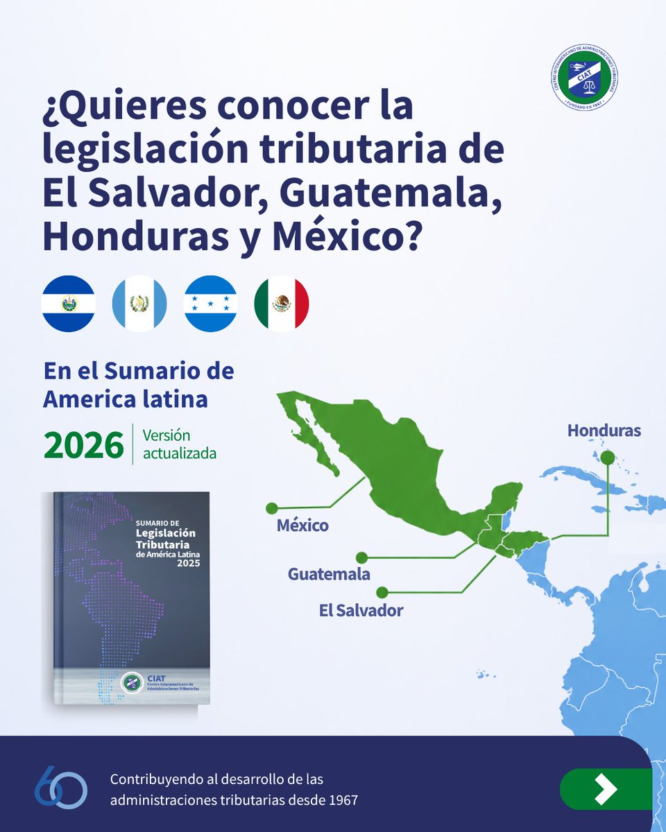 CIATorg's tweet photo. 📘 Conoce la legislación tributaria de América Latina.

🔗 https://t.co/e0MJaHwVSK https://t.co/D0mFj3OSjo