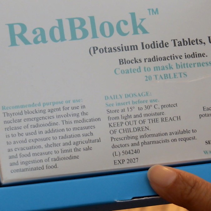DurhamHealth's tweet photo. Are you prepared?
Check your packages of potassium iodide (KI) pills to make sure they are not expired. 

All packages have the expiry date listed on the outside of each box.

Don't have a supply? Order your package &amp; learn more about KI pills. 

🔗 Visit https://t.co/sNem8ONutn https://t.co/OkRDmh97JD