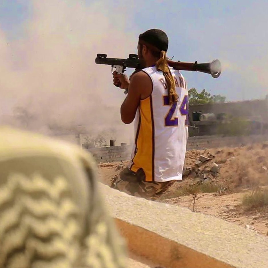 ihyomeo's tweet photo. Kobe really had the taliban rocking his jersey https://t.co/xqBO58hd4Z