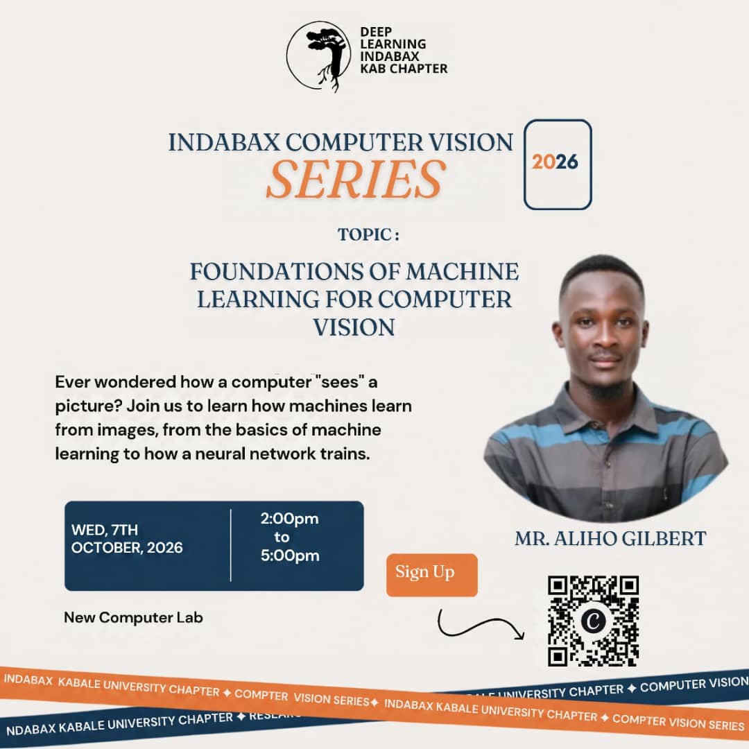 indabaxkab's tweet photo. Ever wondered how your phone recognizes your face or how a self-driving car navigates? 🤔

This Wednesday, we're demystifying the foundations of Computer Vision from the very basics. Mr. @AlihoGilbert .

  #Indabax #ComputerVision #MachineLearning #AI https://t.co/PBFIL5rsrR