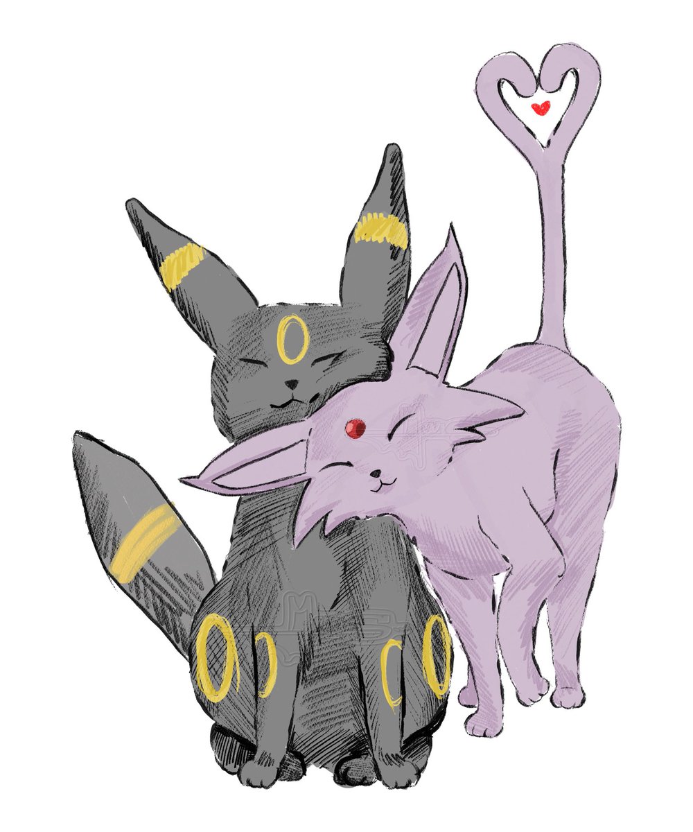 pIanetmqrs's tweet photo. doodles n kitties .ᐟ.ᐟ ♡ 

umbreon and espeon 🌱  

#pokemon #pokémon #art https://t.co/H2WdnKLeXZ