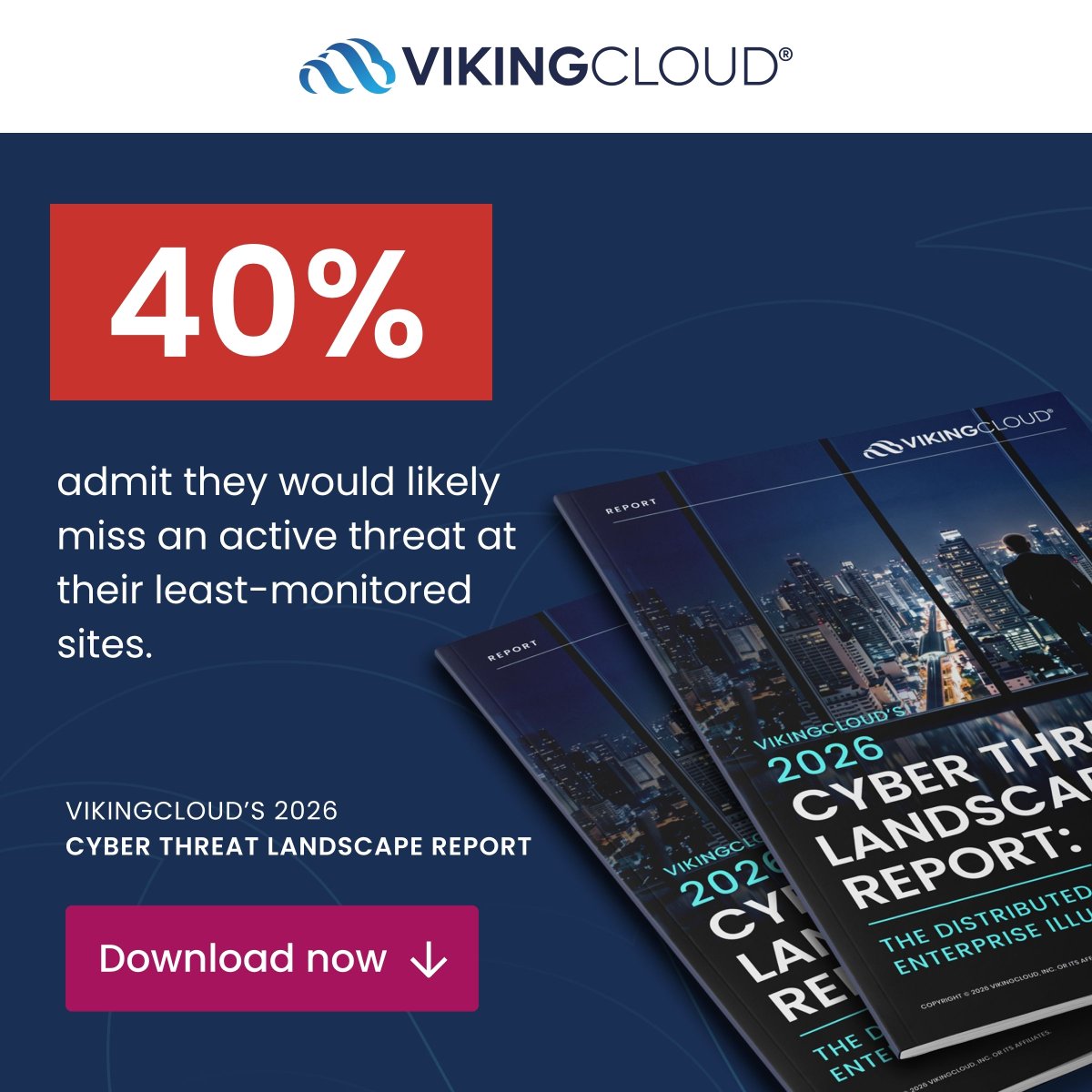 vikingcloudcom's tweet photo. 40% of security leaders admit they would likely miss active threats at their least-monitored sites.  

Another 5% believe a breach could remain undetected for days. These gaps come from the same leaders who rate themselves as confident in their overall security posture. 

Confidence measures the program. Coverage measures the footprint: https://t.co/CLq6WAEild

#Cybersecurity #ThreatDetection #CISO #SecurityOperations #CyberRisk