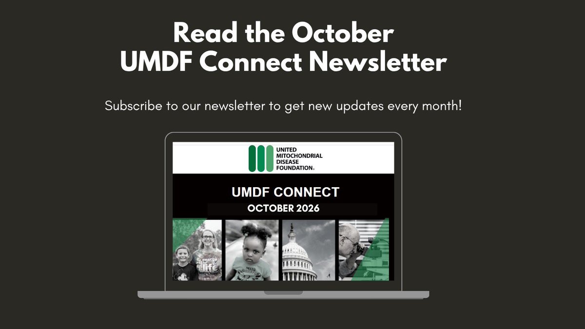 UMDF's tweet photo. The latest issue of UMDF Connect is here! Check your inbox for a recap of #WorldMitoWeek2026, new #mito support meetings launching, exciting updates coming to mitoSHARE, and more from across the UMDF community. To read the newsletter: https://t.co/zdIRyuvtFk https://t.co/J60Ne7KQFH