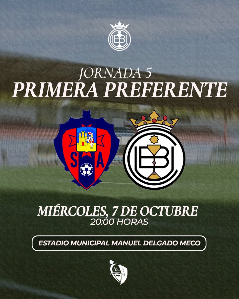 CanteraUBC's tweet photo. El primero de la semana, contra un rival de Copa del Rey 🏆

🆚 @SportingAlcazar 
🗓️ Miércoles, 7 de octubre
⏰ 20:00 horas
🏟️ Estadio Municipal Manuel Delgado Meco A

#SomosCuenca https://t.co/MPLlmBLmqD
