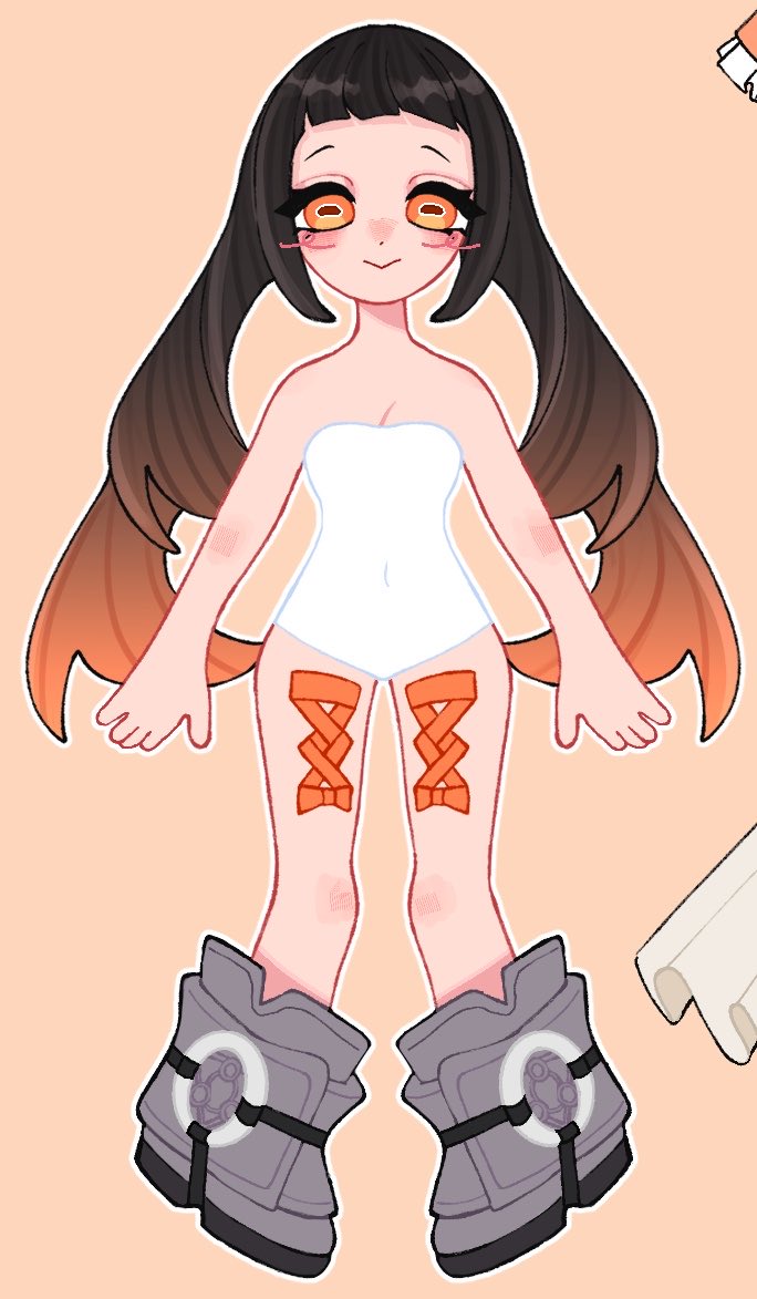 amouvve's tweet photo. making an amo dress up game sticker sheet https://t.co/ewyQCajcDd
