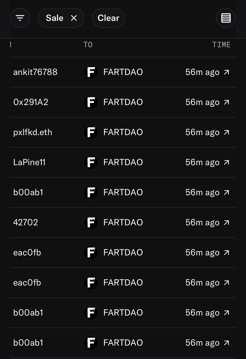 Lowqltcat's tweet photo. Well… @F_ARTDAO with a little 🧹 action.  

You better hide your cats. 

If you’re not aware of @F_ARTDAO it’s the worlds most prestigious DAO.

Have a feeling the sweeps are gonna pick up from here - LQMEOW

By the way_ Quantitative Dildonomics 2000 always in full force. Strongest utility since the Industrial Revolution.