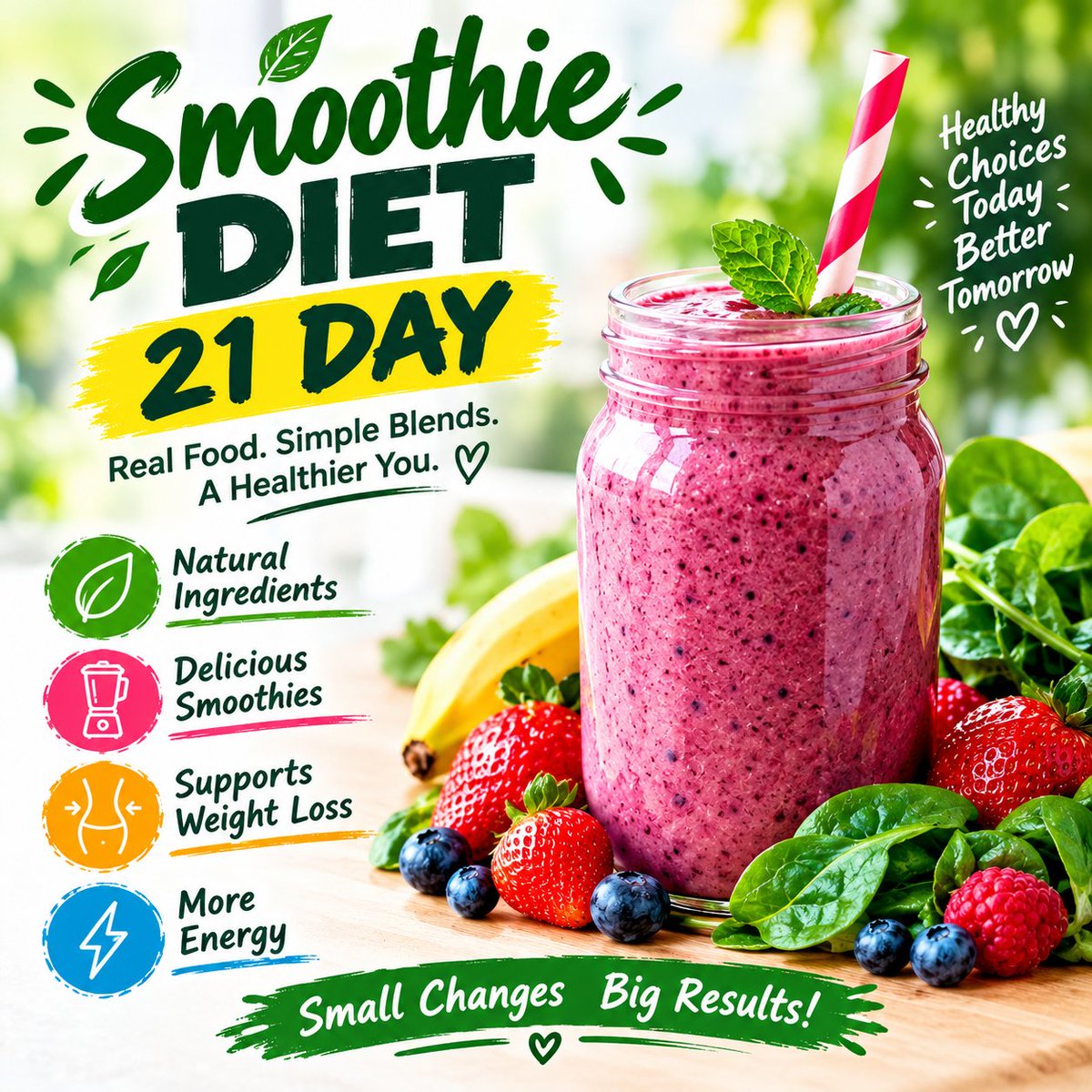 Smoothieday21's tweet photo. Delicious, Easy-To-Make Smoothies For Rapid Weight Loss, Increased Energy, &amp; Incredible Health!
.
21 DAYS
TO A SLIMMER, SEXIER YOU!
.
MORE click link in bio☝️❤️🍏
https://t.co/RpQgE6OUys
.
#smoothie #juice #fitnesss #gym #healthy #food https://t.co/ylVcLxF5qH