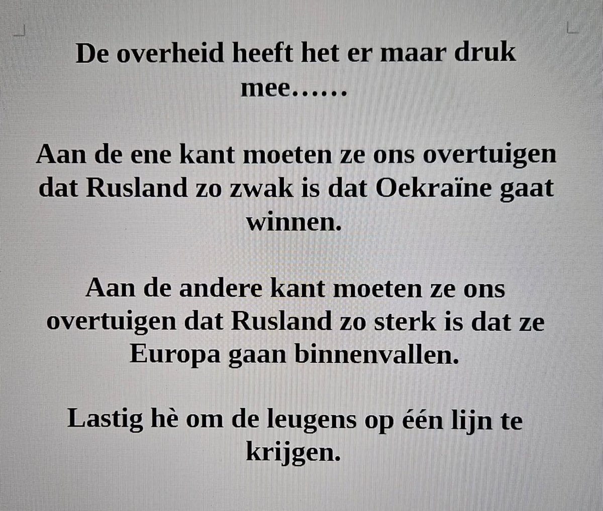 WimdenOudsten's tweet photo. Inderdaad. https://t.co/2sSKGd1o5z