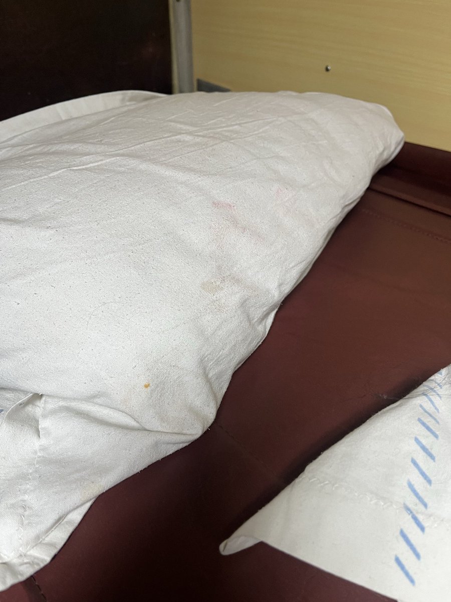 Ankit81717's tweet photo. @RailMinIndia i am travelling in train 22366. Rudest behaviour I have seen from coach attendant. No responsibility. Whole seats are full of hairs and stains. No seats were cleaned. Pnr - 4345714605. This is the condition of trains start point. https://t.co/XDCXteWAgF