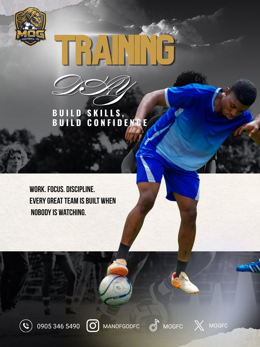 MOGFC_'s tweet photo. Work. Focus. Discipline.

The work continues as our players build their skills, sharpen their game and grow in confidence.

MOG FC | The Uprising

#MOGFC #TheUprising #FootballTraining

#FootballTalent  #gamechanger https://t.co/zixUIh5uPE
