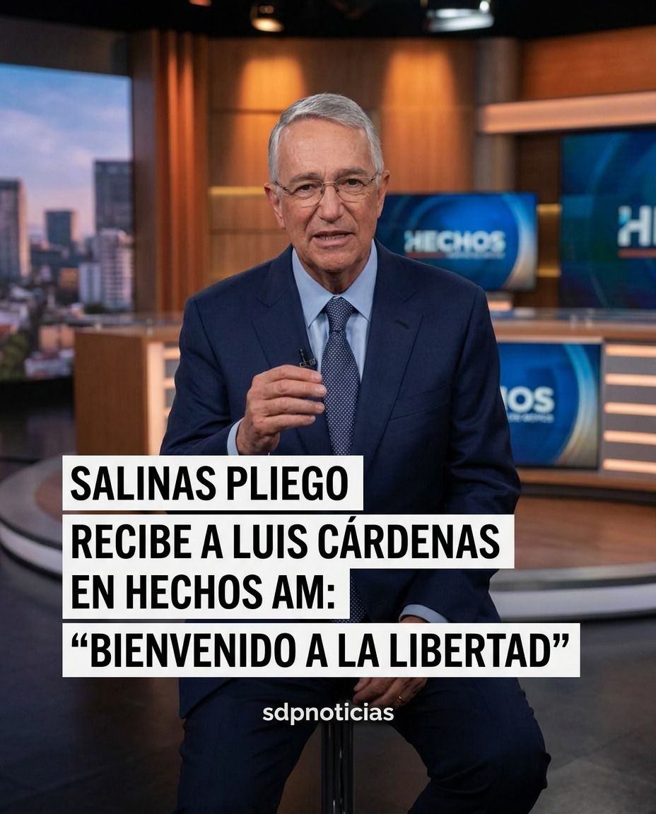 sdpnoticias's tweet photo. 🚨 Luis Cárdenas se integra a Hechos AM 📺😳 y recibe la bienvenida de @RicardoBSalinas

El periodista Luis Cárdenas se incorporó oficialmente al noticiero matutino Hechos AM de TV Azteca, donde comparte la mesa informativa con Manuel López San Martín, luego de su salida de @MVSNoticias tras 16 años.

📲 Ante su llegada, el empresario Ricardo Salinas Pliego le dio la bienvenida a través de X:

💬 “Bienvenido a la libertad @LuisCardenasMx, que la voz que el #NarcoRegimenPopulista quiso callar se escuche más fuerte que nunca!!!”

🗓️ La llegada de Cárdenas ocurre meses después de que Salinas Pliego le extendiera públicamente una invitación para integrarse a TV Azteca. El periodista agradeció entonces la propuesta y destacó la importancia de defender la libertad de expresión.

⚠️ El propio Cárdenas había señalado que su salida de MVS no fue producto de presiones externas, amenazas o persecución política, y sostuvo que durante sus 16 años en la empresa trabajó con libertad editorial.

🔥 Ahora, su incorporación a Hechos AM ya genera conversación en redes sociales, con opiniones divididas entre quienes celebran su regreso a un espacio informativo de alcance nacional y quienes cuestionan el nuevo escenario laboral del periodista.
#LuisCárdenas #TVAzteca #HechosAM #RicardoSalinasPliego