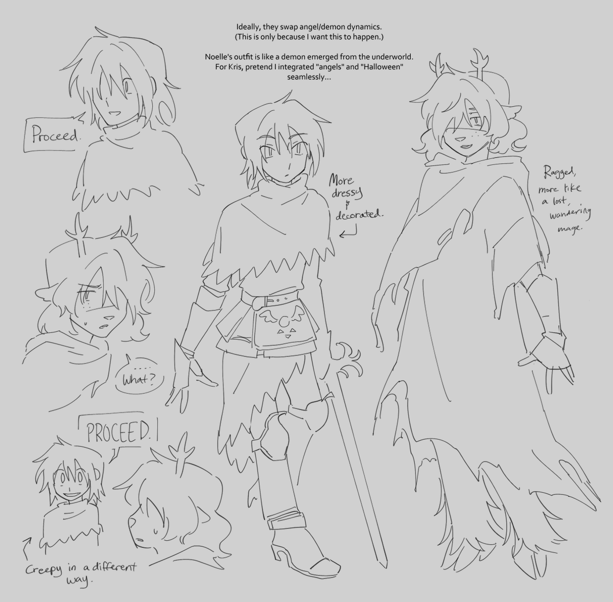 GOOMYLOID's tweet photo. it started with me just wanting to do this personality swap template, and then i kept thinking about it and turned it into a whole swap au oops #kriselle https://t.co/eguQ09hKqw