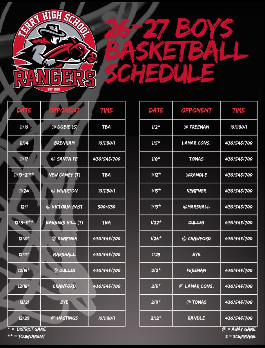 BFTerryBBall's tweet photo. It’s almost OFFICIAL. Ranger Basketball season for 26-27 is around the corner. #rangerpride #rednation #redalert https://t.co/IoyVclDgoB