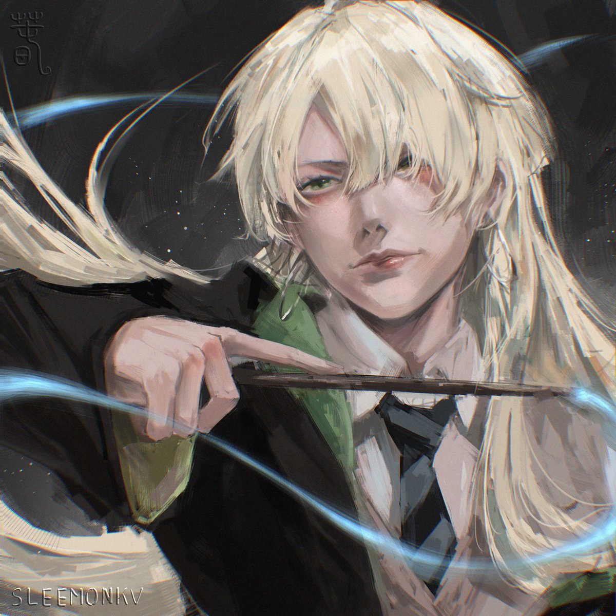 Sleemonkv's tweet photo. Day 97 - Fem Draco Malfoy  
#rkgk #illust #HarryPotter #DracoMalfoy https://t.co/v4yvpnn6Ub