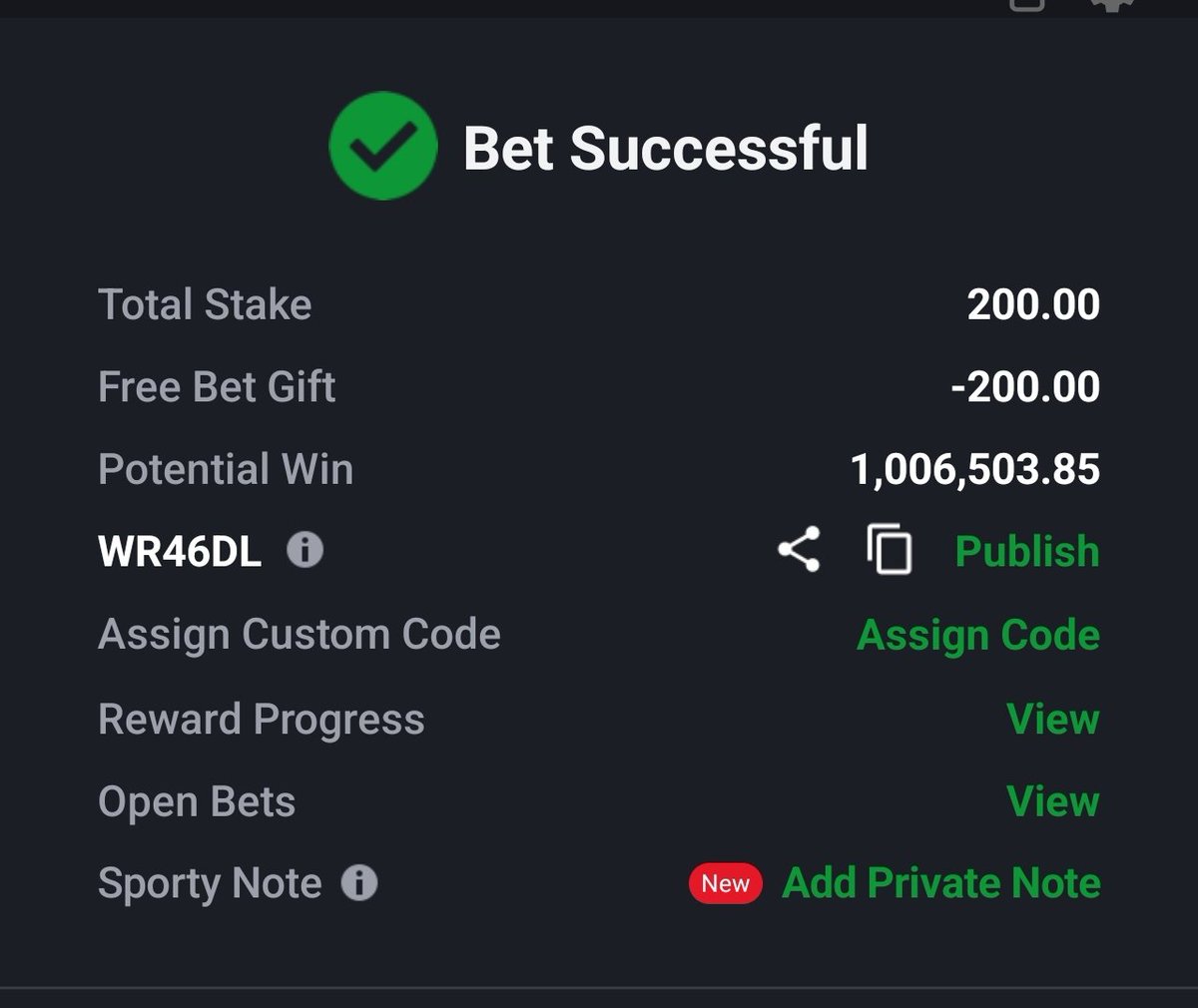 uncleEmmason's tweet photo. WR46DL ----- 3k odds https://t.co/tozGVATZsT