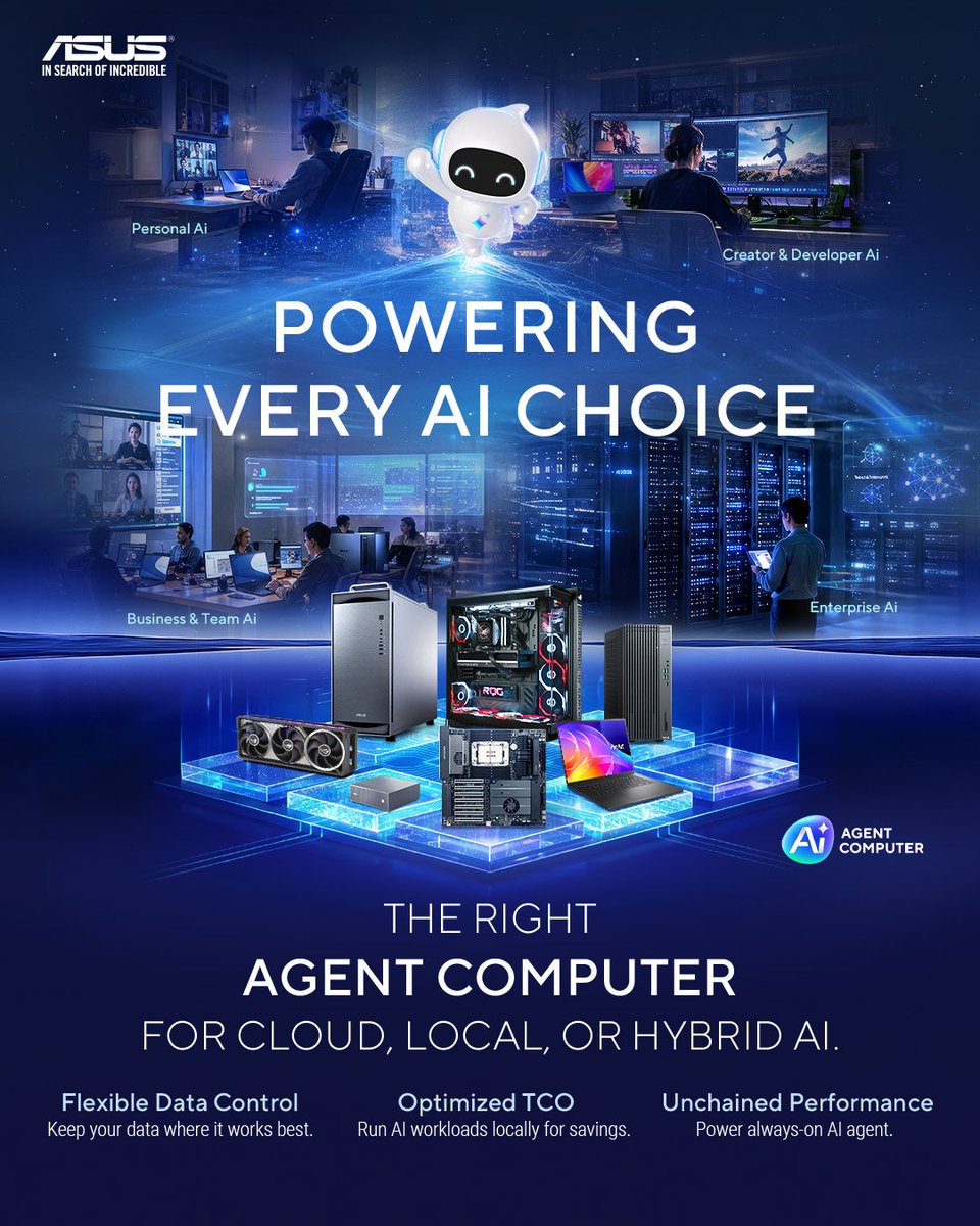 ASUSUSA's tweet photo. Powering HackMIT with ASUS Agent Computers! ⚡
@STEIGERDYNAMICS @intel @kingstontech 🤝
Student developers put their PC-building skills to the test in our ASUS Agent Computer Speed Build Challenge.
Explore more: https://t.co/OVdAloP7uR
#ASUS #HackMIT #AgentComputer https://t.co/vxJqqBacUH